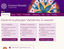 Tablet Screenshot of centrum-mandala.cz